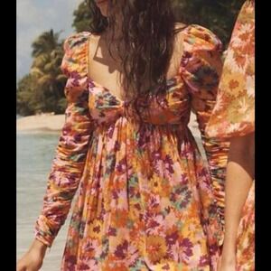 Zimmermann Floral Mini Dress Women 4 Multicolor Boho Cottagecore Luxury Vacation